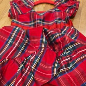 Janie and Jack Red and Blue Plaid Dress Item 100036685